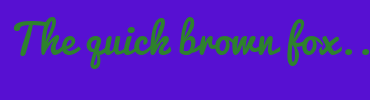 Image with Font Color 2E812D and Background Color 5710D2